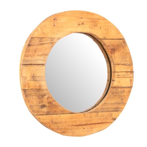 CREEDWOOD Runder WANDSPIEGEL Rondo | 50cm, Massivholz | Holzspiegel, Flurspiegel, Rundspiegel, Wohnzimmer Spiegel, rustikaler Badezimmer Spiegel CREEDWOOD Runder WANDSPIEGEL Rondo | 50cm, Massivholz | Holzspiegel, Flurspiegel, Rundspiegel, Wohnzimmer Spiegel, rustikaler Badezimmer Spiegel von CREEDWOOD