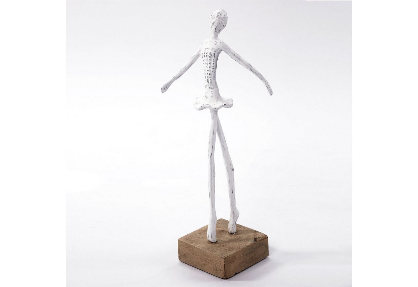 CREEDWOOD Skulptur BALLERINA FIGUR BALLETT III", weiß, 37cm, Ballett Tänzer Skulptur" von CREEDWOOD