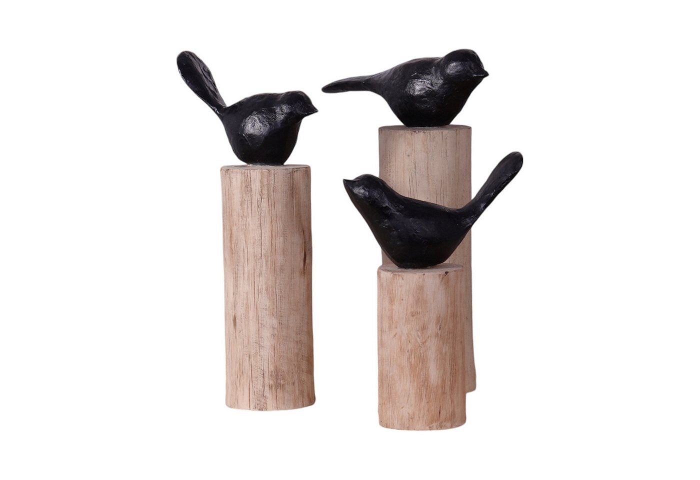 CREEDWOOD Skulptur VOGEL SKULPTUR "BIRDY 3er Set", Vogel auf Holzstamm CREEDWOOD Skulptur VOGEL SKULPTUR "BIRDY 3er Set", Vogel auf Holzstamm von CREEDWOOD