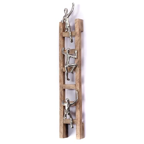 CREEDWOOD Wand SKULPTUR Climb | 58cm, Mangoholz, Alu | Wanddeko Holzleiter, Wandkunst Klettern, Wandbild, Leiter Wanddekoration, Wandrelief, Wand Statue CREEDWOOD Wand SKULPTUR Climb | 58cm, Mangoholz, Alu | Wanddeko Holzleiter, Wandkunst Klettern, Wandbild, Leiter Wanddekoration, Wandrelief, Wand Statue von CREEDWOOD