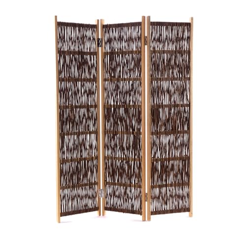 CREEDWOOD Weiden RAUMTEILER Bosca | 170x120cm, Weidenholz | Paravent, Zweige Trennwand, Stellwand, Äste Raumtrenner, Sichtschutz, Ankleide Wand von CREEDWOOD