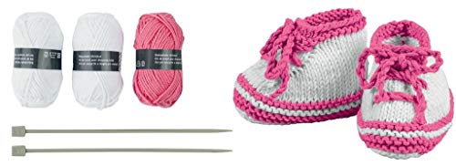 CRELANDO Babyschuh-Strickset (Rot) von Crelando