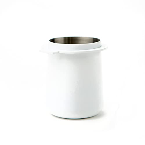 Crema Coffee Products | 54 mm Dosierbecher | Weiß | 100 % Edelstahl | Espresso-Kaffee-Dosierbecher | passend für 54 mm Breville-Siebträger von CREMA COFFEE PRODUCTS