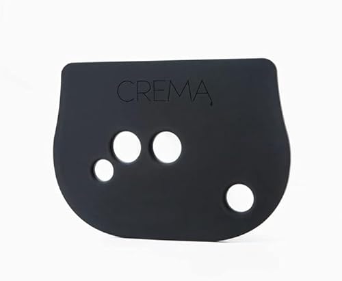 Crema Coffee Products | Tampingmatte | rutschfestes Silikon | feste und sichere Matte | Schützt Arbeitsplatten & Siebträger | Espressomaschine Stopfmatte | Lüftungs- & Abtropfschalenlöcher (Bambino) von CREMA COFFEE PRODUCTS