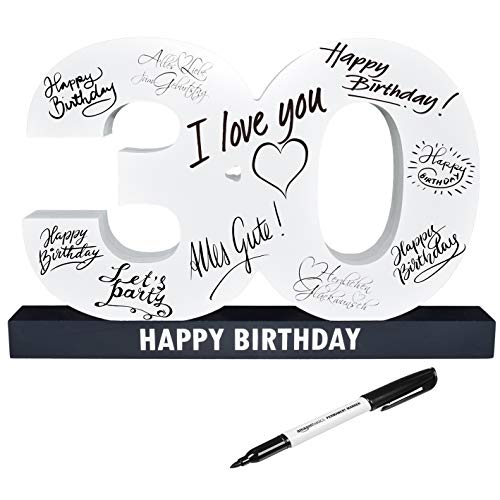 CREOFANT XL Gästebuch 30. Geburtstag · Gästebuch Happy Birthday · 37 x 24 x 4 cm · 30. Geburtstagsgeschenk · Geschenkidee 30 Geburtstag CREOFANT XL Gästebuch 30. Geburtstag · Gästebuch Happy Birthday · 37 x 24 x 4 cm · 30. Geburtstagsgeschenk · Geschenkidee 30 Geburtstag von CREOFANT
