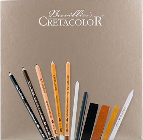 Cretacolor Künstlerset Passion Box | 25-teiliges Zeichenset | in exklusiver Holzkassette von Cretacolor