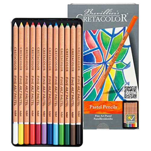 Cretacolor Pastellkreide Set Fine Art Pastel, sortiert, 12er Metalletui von Cretacolor