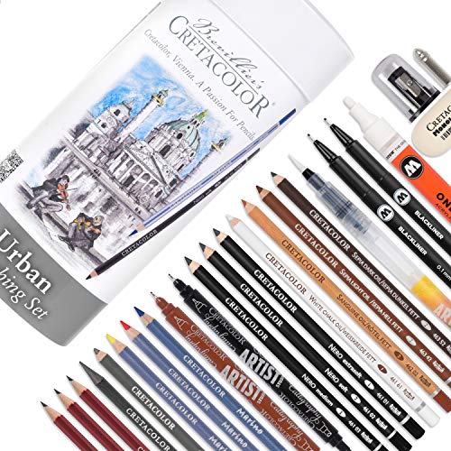 CRETACOLOR Urban Sketching Set | Zeichenset von CRETACOLOR