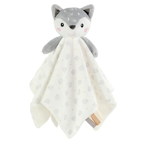 CREVENT Kuschelige Plüsch-Baby-Sicherheitsdecke, Baby-Bettdecke für Mädchen und Jungen Neugeborene, Geburtstagsgeschenk (Deer) von CREVENT