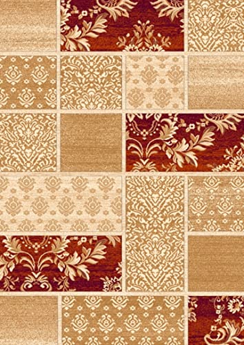 CREVICOSTA QUALITY MARK MARCAS DE CALIDAD Teppich Persia 879 Modernes Design Fenster (120_x_180_cm, Beige) von CREVICOSTA QUALITY MARK MARCAS DE CALIDAD