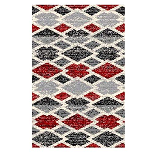 CREVICOSTA QUALITY MARK MARCAS DE CALIDAD Toscana Teppich Kurzflor Wolle (rot, 105 x 110 cm) von CREVICOSTA QUALITY MARK MARCAS DE CALIDAD