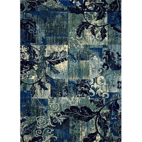 CREVICOSTA QUALITY MARK MARCAS DE CALIDAD Teppich Persien 865 Modernes Design Blumen (170_x_240_cm, Blau) von CREVICOSTA QUALITY MARK MARCAS DE CALIDAD