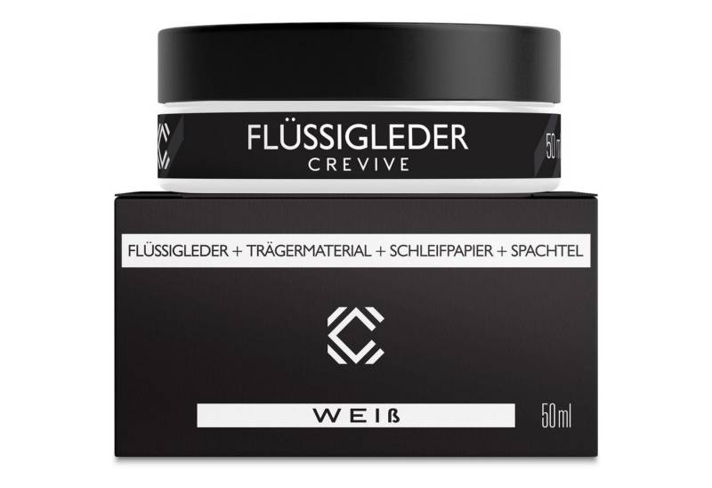 CREVIVE Flüssigleder 50 ml Lederpflege (Lederreparatur, sehr ergiebig), Leder Reparatur Set, Kunstleder Reparaturset, für Sofa, Couch, Auto von CREVIVE