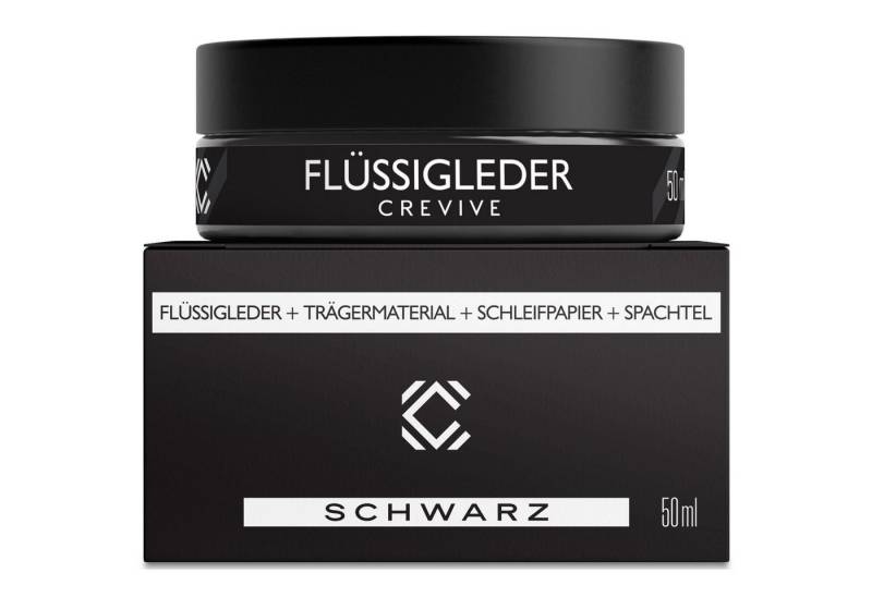 CREVIVE Flüssigleder 50 ml Lederpflege (Lederreparatur, sehr ergiebig), Leder Reparatur Set, Kunstleder Reparaturset, für Sofa, Couch, Auto von CREVIVE