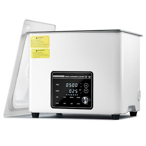 CREWORKS 10L Ultraschallreinigungsgerät mit Heizung Leise 240W Professioneller Ultraschallreiniger Edelstahl Timer Entgasungsmodus, 7 Oszillationsstufen, 3 Modi für Zahnprothesen Schmuck Brillen Uhren CREWORKS 10L Ultraschallreinigungsgerät mit Heizung Leise 240W Professioneller Ultraschallreiniger Edelstahl Timer Entgasungsmodus, 7 Oszillationsstufen, 3 Modi für Zahnprothesen Schmuck Brillen Uhren von CREWORKS
