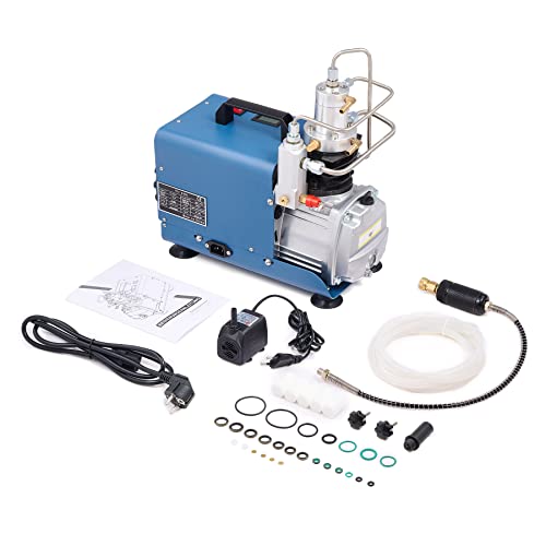 CREWORKS PCP Kompressor 300bar Kompressor Hochdruck Hochdruckluftpumpe 1800W 30Mpa 4500PSI Elektrischer Luftkompressor PCP-Luftpumpe für Druckluftpistole (Ohne voreingestellten Druck) von CREWORKS