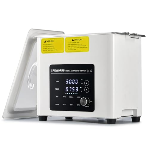CREWORKS Ultraschallreinigungsgerät Leise 3L 120W Professioneller Ultraschallreiniger Edelstahl mit Heizung Timer Entgasungsmodus, 7 Oszillationsstufen, 3 Modi für Zahnprothesen Schmuck Brillen Uhren CREWORKS Ultraschallreinigungsgerät Leise 3L 120W Professioneller Ultraschallreiniger Edelstahl mit Heizung Timer Entgasungsmodus, 7 Oszillationsstufen, 3 Modi für Zahnprothesen Schmuck Brillen Uhren von CREWORKS