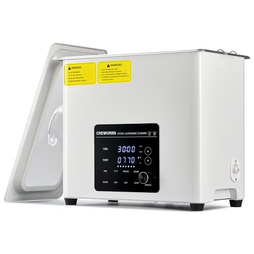 CREWORKS Ultraschallreinigungsgerät Leise 6L 180W Professioneller Ultraschallreiniger Edelstahl mit Heizung Timer Entgasungsmodus, 7 Oszillationsstufen, 3 Modi für Zahnprothesen Schmuck Brillen Uhren CREWORKS Ultraschallreinigungsgerät Leise 6L 180W Professioneller Ultraschallreiniger Edelstahl mit Heizung Timer Entgasungsmodus, 7 Oszillationsstufen, 3 Modi für Zahnprothesen Schmuck Brillen Uhren von CREWORKS
