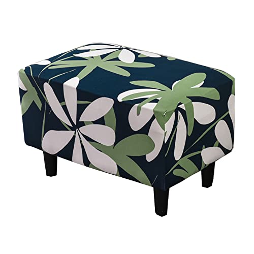 CRFATOP Ottoman Chair Cover X-Large Ottoman Chair Slipcovers Solid Rectangle Storage Stool Cover Stretch Footstool Footrest Sofa Slipcovers with Elastic Bottom,40 von CRFATOP