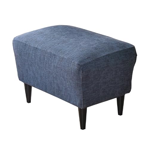 CRFATOP Ottoman Chair Cover X-Large Ottoman Chair Slipcovers Solid Rectangle Storage Stool Cover Stretch Footstool Footrest Sofa Slipcovers with Elastic Bottom,50 von CRFATOP