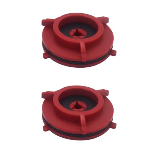 CRGANGZY 1 Paar 1/4 10 Zoll Aluminium Nab-Nabenadapter Universal-Ladegerät Spulenbandgerät Nab-Nabenadapter for Revox Akai Teac (Basis rot) von CRGANGZY