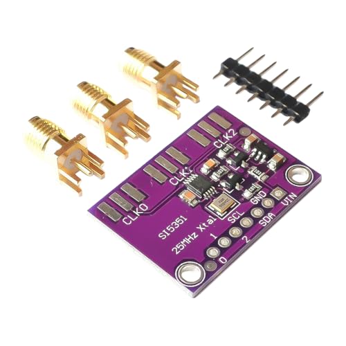 CRGANGZY 1 Stück DC 3V-5V SI5351 I2C Taktgenerator Breakout Board Modul 8KHz-160MHz Signalgenerator Breakout Board Hochfrequenzsignalgenerator für DIY Kit CRGANGZY 1 Stück DC 3V-5V SI5351 I2C Taktgenerator Breakout Board Modul 8KHz-160MHz Signalgenerator Breakout Board Hochfrequenzsignalgenerator für DIY Kit von CRGANGZY