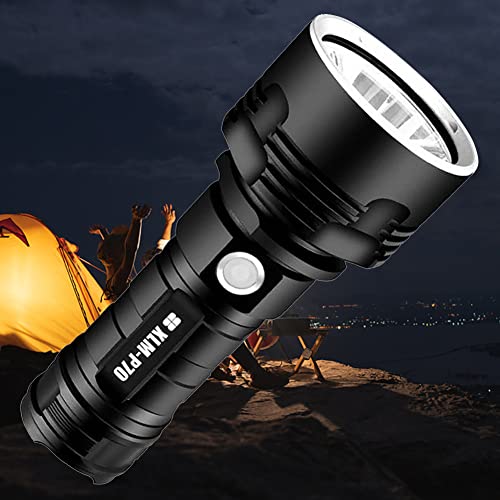 CRGANGZY LED-Handlampe, superhell, 1000 lm, IPX4, wasserdicht, 3 Modi für Camping, Wandern, Abenteuer, Nachtfischen von CRGANGZY
