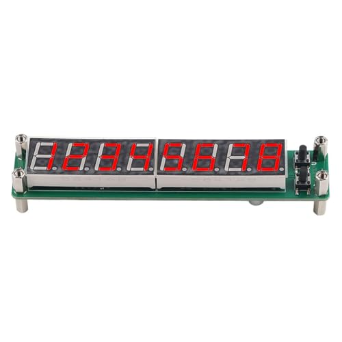 CRGANGZY PLJ-8LED-R RF-Signalfrequenzzähler 0,1 MHz-2,4 GHz Zählertester Cymometer LED-Anzeige 8-Bit-Anzeige DC 8 V-15 V (rot) von CRGANGZY