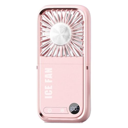CRGANGZY Tragbarer Handventilator USB Wiederaufladbar Klappbarer Mini Ventilator Multifunktionaler Nackenhängender Ventilator for Reisen Sport Büro und Outdoor-Ice compress Pink CRGANGZY Tragbarer Handventilator USB Wiederaufladbar Klappbarer Mini Ventilator Multifunktionaler Nackenhängender Ventilator for Reisen Sport Büro und Outdoor-Ice compress Pink von CRGANGZY