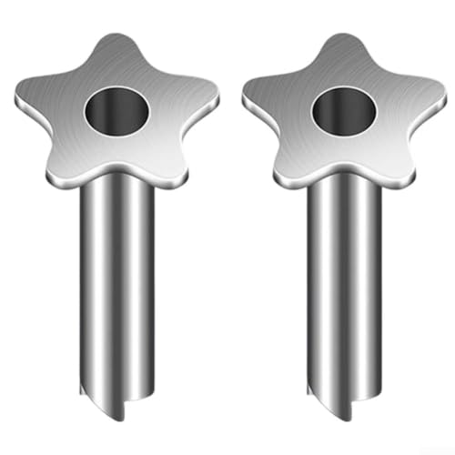 2-teiliges Küchen-Kokosnuss-Öffnungs-Set, Edelstahl-Bohrloch-Werkzeug, Bohrlochschneider mit Herz-Stern-Bär-Form-Design, für frische Kokosnüsse, Wasserextraktion (fünfzackiger Stern) von CRIDENG
