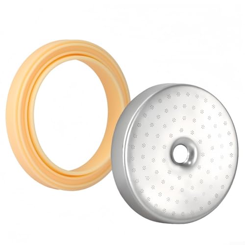 54 mm Espressomaschinen-Duschwand Filter-Set mit Silikondichtung Edelstahl Wasserverteilerkopf für Breville BES450 BES500 Modelle 54 mm Espressomaschinen-Duschwand Filter-Set mit Silikondichtung Edelstahl Wasserverteilerkopf für Breville BES450 BES500 Modelle von CRIDENG