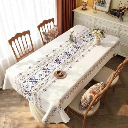 81,3 x 121,9 cm wasserdichte Tischdecke für Esszimmer und Veranstaltungen, mit schmutzabweisendem PVC-Gewebe mit einem eleganten und praktischen Design 81,3 x 121,9 cm wasserdichte Tischdecke für Esszimmer und Veranstaltungen, mit schmutzabweisendem PVC-Gewebe mit einem eleganten und praktischen Design von CRIDENG