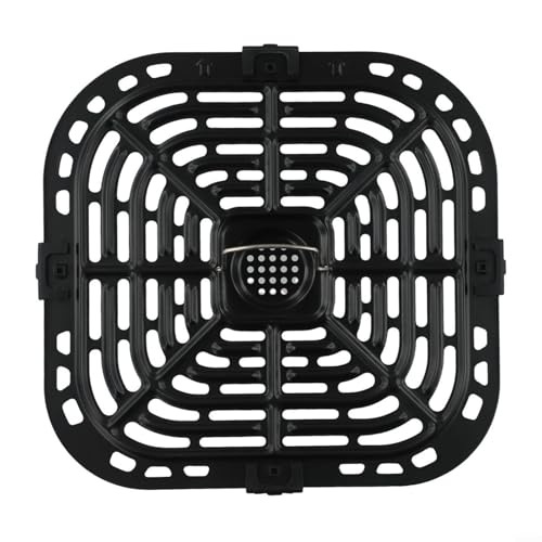 Air Fryer Ersatz-Grillpfanne, 23 x 24 cm, antihaftbeschichtet, Karbonstahl, Crisperplatte mit perforiertem Design für gleichmäßige Wärmeverteilung, für die meisten Luftfritteusen-Modelle (1 x Air Fryer Ersatz-Grillpfanne, 23 x 24 cm, antihaftbeschichtet, Karbonstahl, Crisperplatte mit perforiertem Design für gleichmäßige Wärmeverteilung, für die meisten Luftfritteusen-Modelle (1 x von CRIDENG