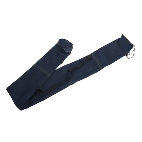 Angelrutentasche aus Segeltuch, Teleskop, verstellbarer Riemen, Federverschluss, Regenschirm, Aufbewahrung, Organizer für Angelausrüstung, Stangen, Netze, Driftboxen (1,4 m blau) von CRIDENG