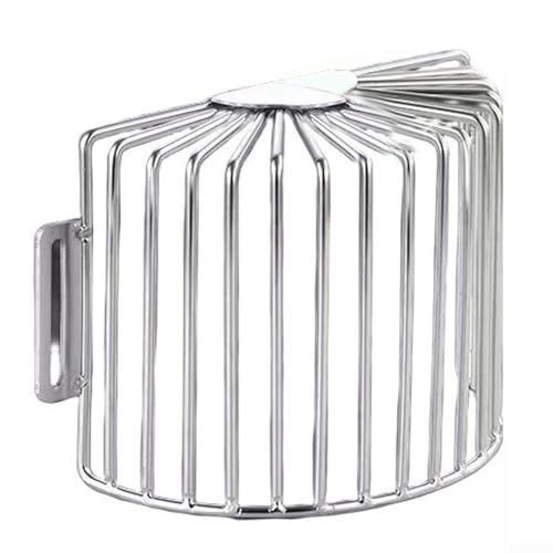 Bodenablaufabdeckung Dachrinnenfilter Sieb für Seitenablauf Eckablaufgitter 304 Edelstahl Anti-Rat Design für Home Drainage System (160 mm) von CRIDENG
