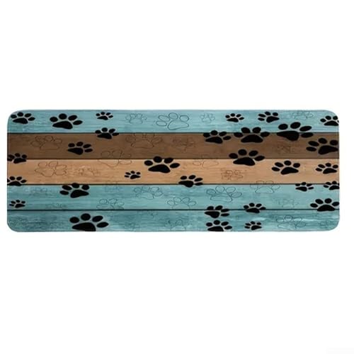 CRIDENG Funktionelle Flanell-Fußmatte, rutschfest und saugfähig, perfekt für stark frequentierte Bereiche in Ihrem Zuhause (45 x 120 cm) von CRIDENG