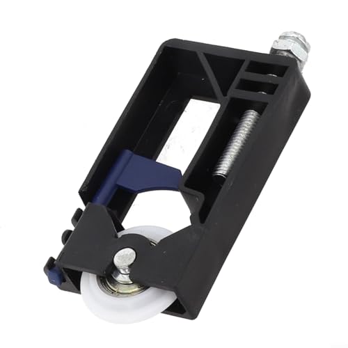 Door Hardware Nylon Sliding Door Pulley Core Side Mount Roller Guide Kit, For Wardrobe Closet Wooden Door System Black(Lower Wheel Core) von CRIDENG