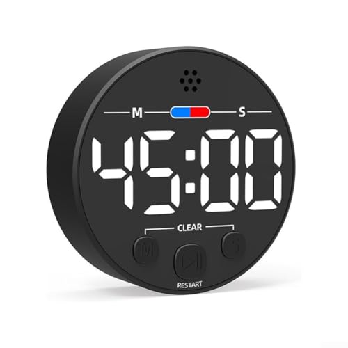 Magnetischer Timer mit klarem LCD für präzises Zeitmanagement in Küchen, ABS-Material, Countdown-Funktionen (weiß) von CRIDENG