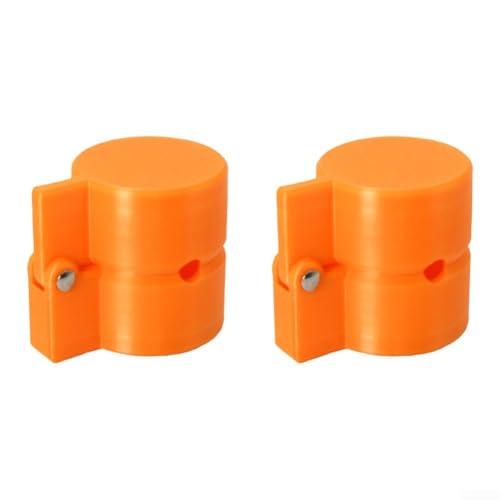 Runde Kuchenformen-Set zum Backen, 2 Stück, Kunststoffformen, Presse, 3,3 cm Durchmesser, Cake Pops Maker Easy Release Orange von CRIDENG