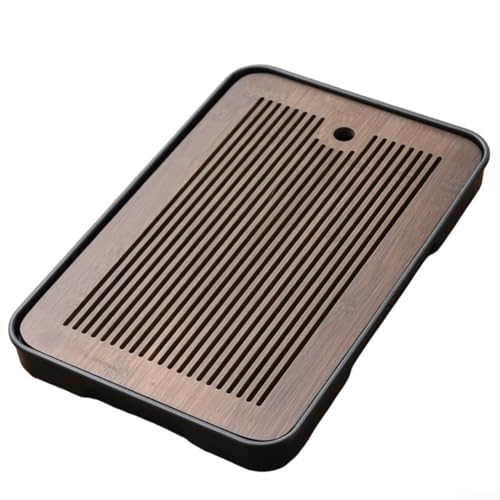 Teetablett aus Holz für das Teeservice zu Hause mit einem praktischen Abtropf-Design, stabilem Holzmaterial und einem modernen, minimalistischen Aussehen für den Einsatz von CRIDENG