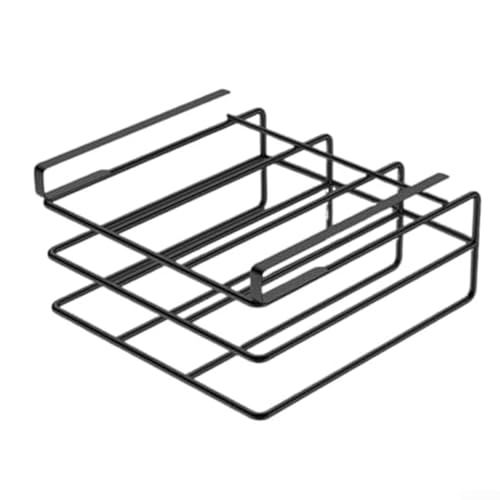 Unterschrankregal für Schneidebretter, Topfdeckel und Backbleche, Metallhalter, maximiert den Stauraum in der Küche, ordentlich, organisiert Küchenutensilien (schwarz) von CRIDENG