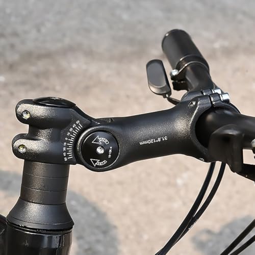 Verstellbarer Winkel, Fahrradvorbauerhöhung für Radfahren, passend für 31, 8 mm und 25 4 mm Vorbauten, hergestellt aus Aluminiumlegierung 6061, doppelte Schraubbefestigung für erhöhte Sicherheit und von CRIDENG