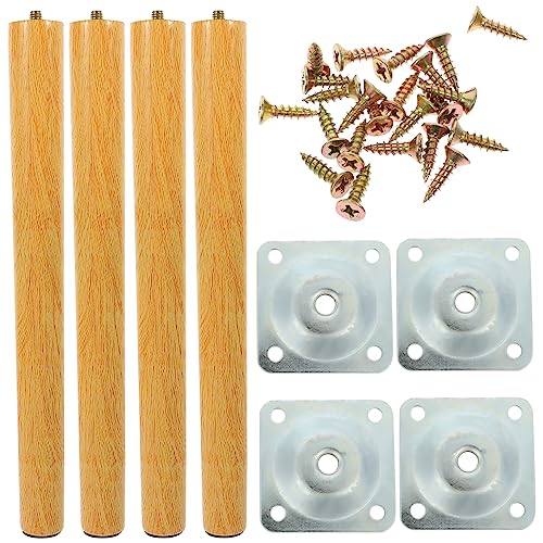 CRILSTYLEO 1 Satz Holz Tischbeine Robuste Möbelbeine für Esstisch Stühle Kommoden Schränke Stabil Langlebig Elegantes Design für Wohnen von CRILSTYLEO