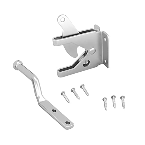 CRILSTYLEO 1 Set Automatischer Schwerkraft Torverschluss Mit Schiebelock Für Holztore Robuster Und Langlebiger Gartentorriegel Für Sichere Tore Und Zäune von CRILSTYLEO