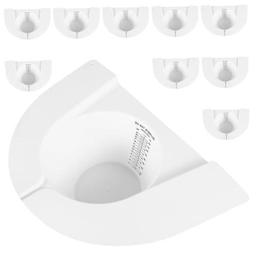CRILSTYLEO 10 Stück Bettpfannen Sammler Hockerhut Für Toilettenprobenschale Hocker Sammelhut Urinprobenbecher Toilettenhut Für Stuhlproben Auffangbehälter Pinkelbecher Weißer von CRILSTYLEO