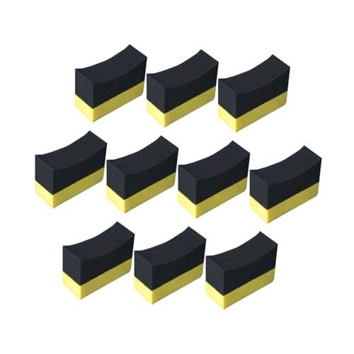 CRILSTYLEO 10 Stück Teiliges Auto Reinigungsschwamm Weiche Kratzfreie Tire Applicator Pads Wiederverwendbar und Formbeständig für Autowachs und Politur Vielseitig Einsetzbar für Reifen und CRILSTYLEO 10 Stück Teiliges Auto Reinigungsschwamm Weiche Kratzfreie Tire Applicator Pads Wiederverwendbar und Formbeständig für Autowachs und Politur Vielseitig Einsetzbar für Reifen und von CRILSTYLEO