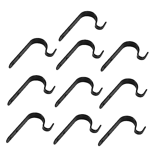CRILSTYLEO 10 Stück Teiliges Metallhaken Einfache Schwarze Eisenhaken mit Schrauben Stabil und Langlebig für Kleidung Taschen Schlüssel und CRILSTYLEO 10 Stück Teiliges Metallhaken Einfache Schwarze Eisenhaken mit Schrauben Stabil und Langlebig für Kleidung Taschen Schlüssel und von CRILSTYLEO