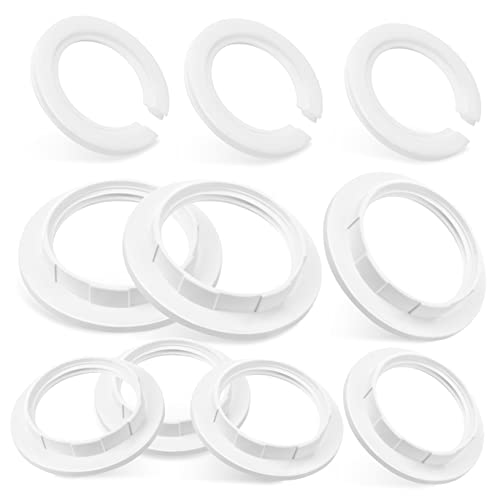 CRILSTYLEO 15 Stück Teiliges Lampenschirm Reduzierring Set Kunststoff Lampenfassung Adapter Ringe zu Schnellmontage Passend für Tischlampen Stehlampen und Pendelleuchten CRILSTYLEO 15 Stück Teiliges Lampenschirm Reduzierring Set Kunststoff Lampenfassung Adapter Ringe zu Schnellmontage Passend für Tischlampen Stehlampen und Pendelleuchten von CRILSTYLEO