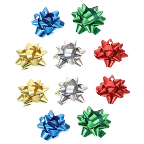 CRILSTYLEO 150 Stück Weihnachtsgeschenk Schleifen Selbstklebend Bunte Sternblumen Dekoration Geschenkverpackung Weihnachten Tischdeko Hochzeit Zubehör CRILSTYLEO 150 Stück Weihnachtsgeschenk Schleifen Selbstklebend Bunte Sternblumen Dekoration Geschenkverpackung Weihnachten Tischdeko Hochzeit Zubehör von CRILSTYLEO