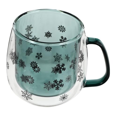 CRILSTYLEO Doppelwandige Glas-kaffeetasse Becher Für Tee Oder Milch Langlebige Haushaltsgetränkebecher von CRILSTYLEO